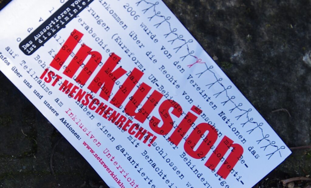 inklusion ist menschenrecht